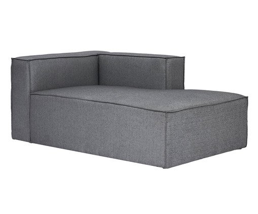 Sof&aacute; M&oacute;dulo Chaise Mensa Cinza Escuro image number 3