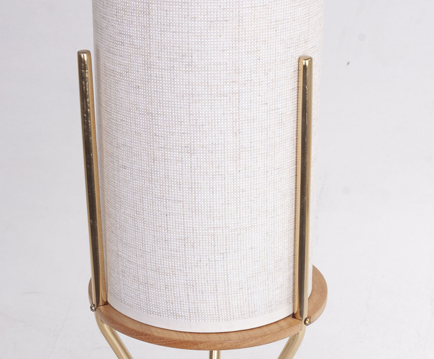 Abajur Joly Branco e Dourado image number 1