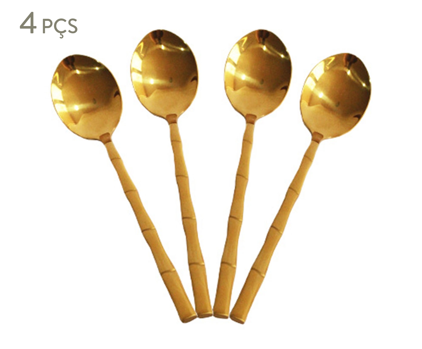 Jogo de Colheres em Inox Gold - image 0