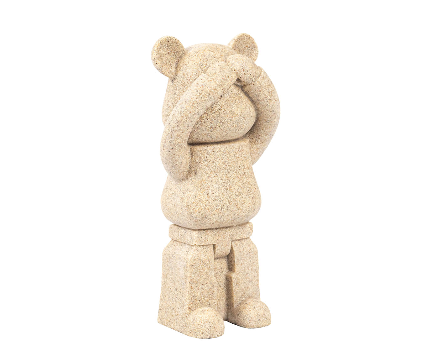 &nbsp;Escultura em Resina Urso Olhos Bege II image number 0