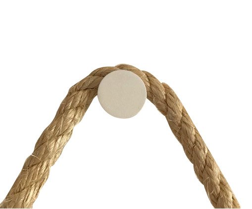 Espelho Adnet Branco com Al&ccedil;a em Sisal image number 5