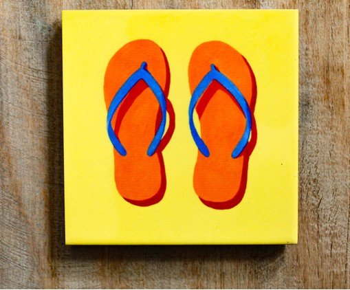Mini Azulejo Decorativo Chinelo image number 1