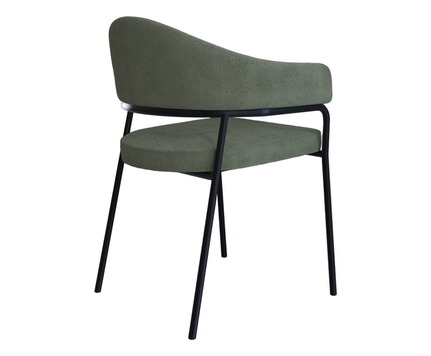 Jogo de Cadeiras de Jantar Olivia Corin Tecido Boucle Verde image number 4