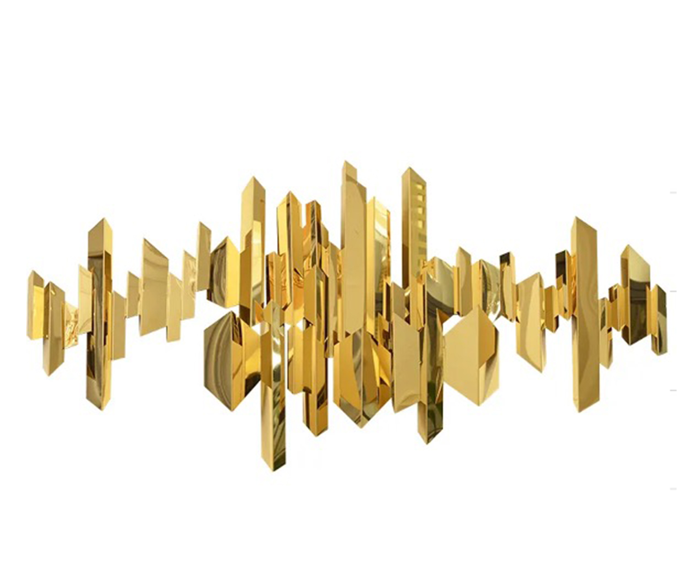 Escultura De Parede Tubos 3D Inox image number 0