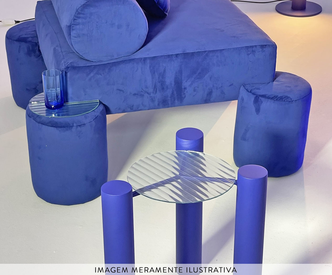 Mesa Lateral Loren Azul image number 2