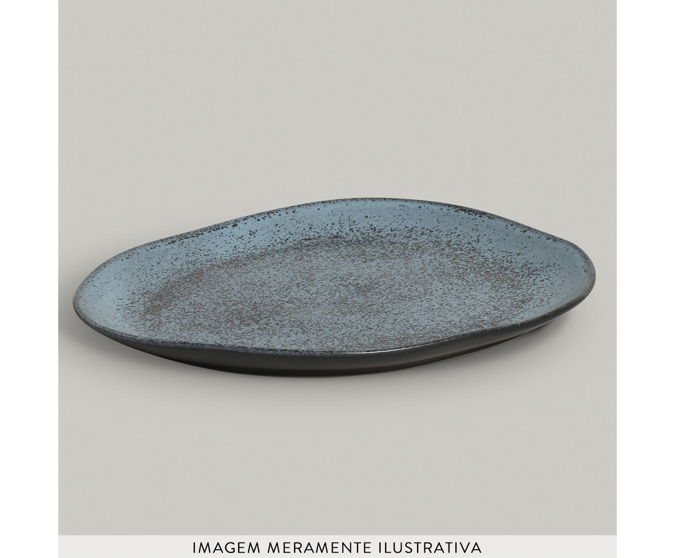 Jogo de Pratos Raso Org&acirc;nico Night Sky Azul image number 5
