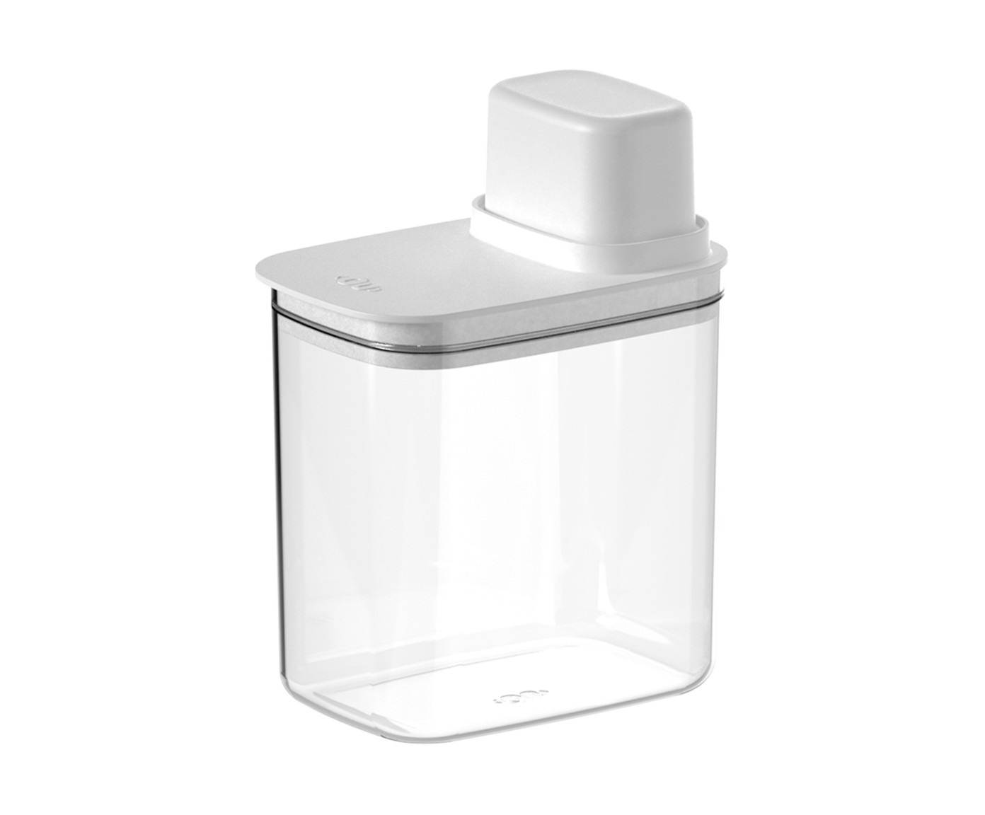 Pote Herm&eacute;tico Com Medidor Drop Branco Fechado Branco - image 0