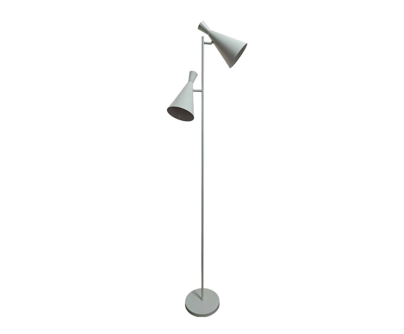 Lumin&aacute;ria de Piso Jacoba com C&uacute;pula Dupla Articulada Branca - image 1