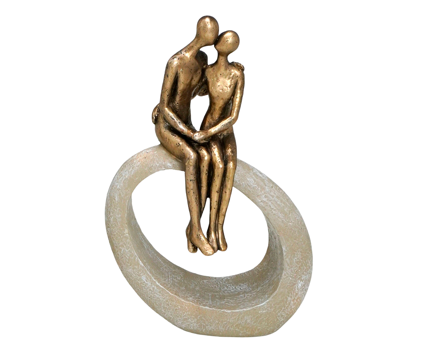 Casal Decorativo Nexum Areia e Dourado image number 0