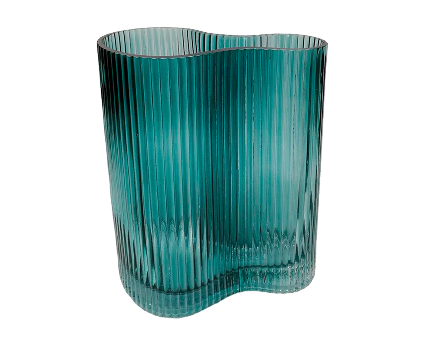 Vaso em Vidro Laverne II - Azul image number 0