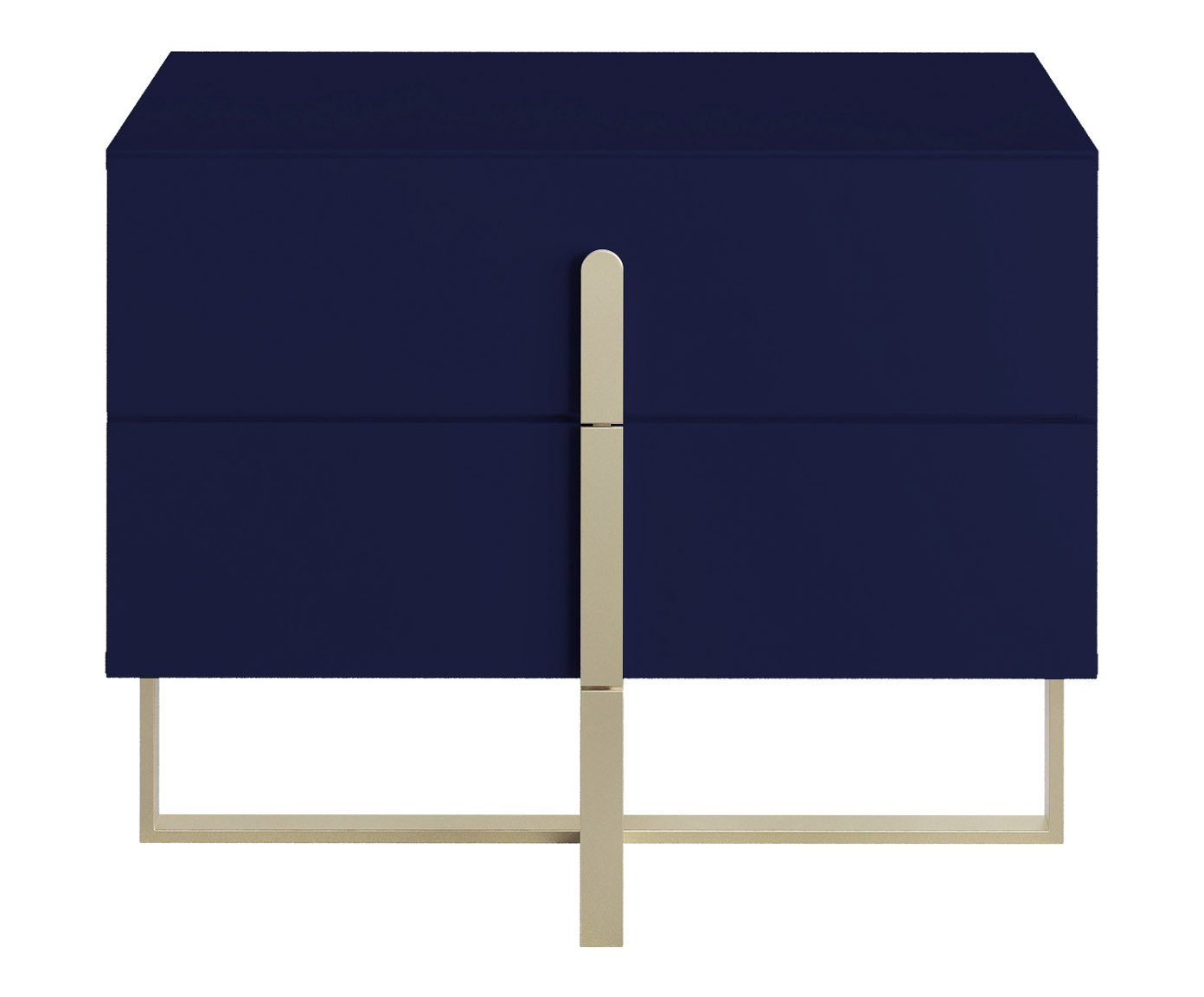 Mesa de Cabeceira Auri Azul e Champanhe image number 0