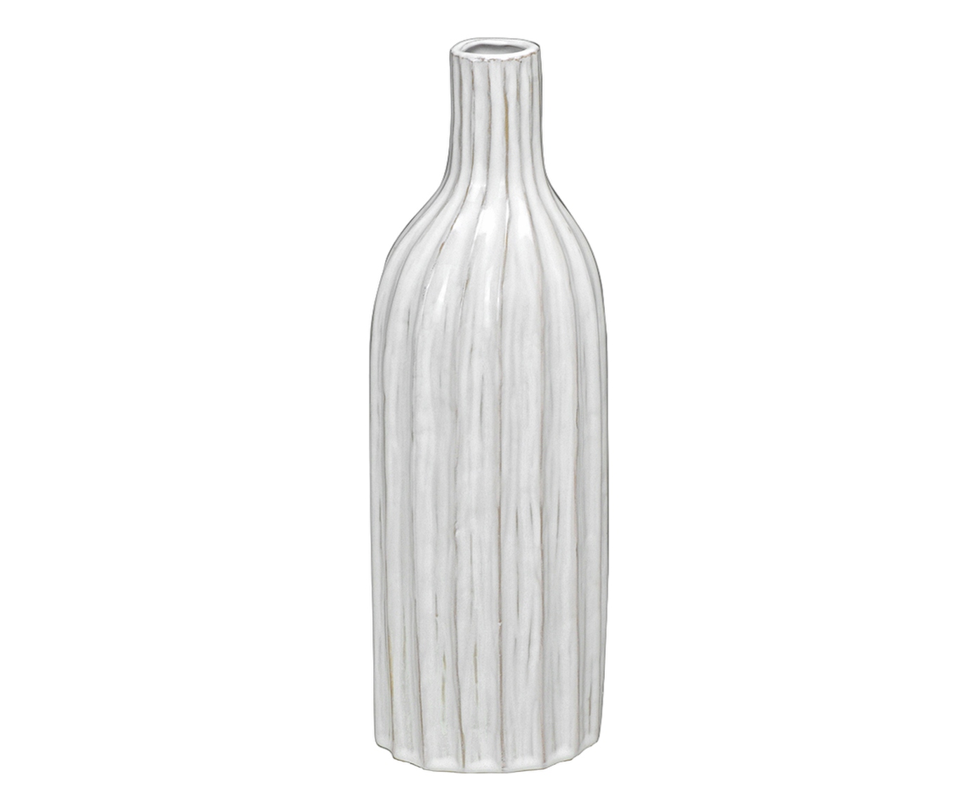 Vaso Decorativo Zoralia Branco e Cinza image number 1