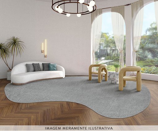 Tapete Tufting Elegant Org&acirc;nico Light Gray I image number 2