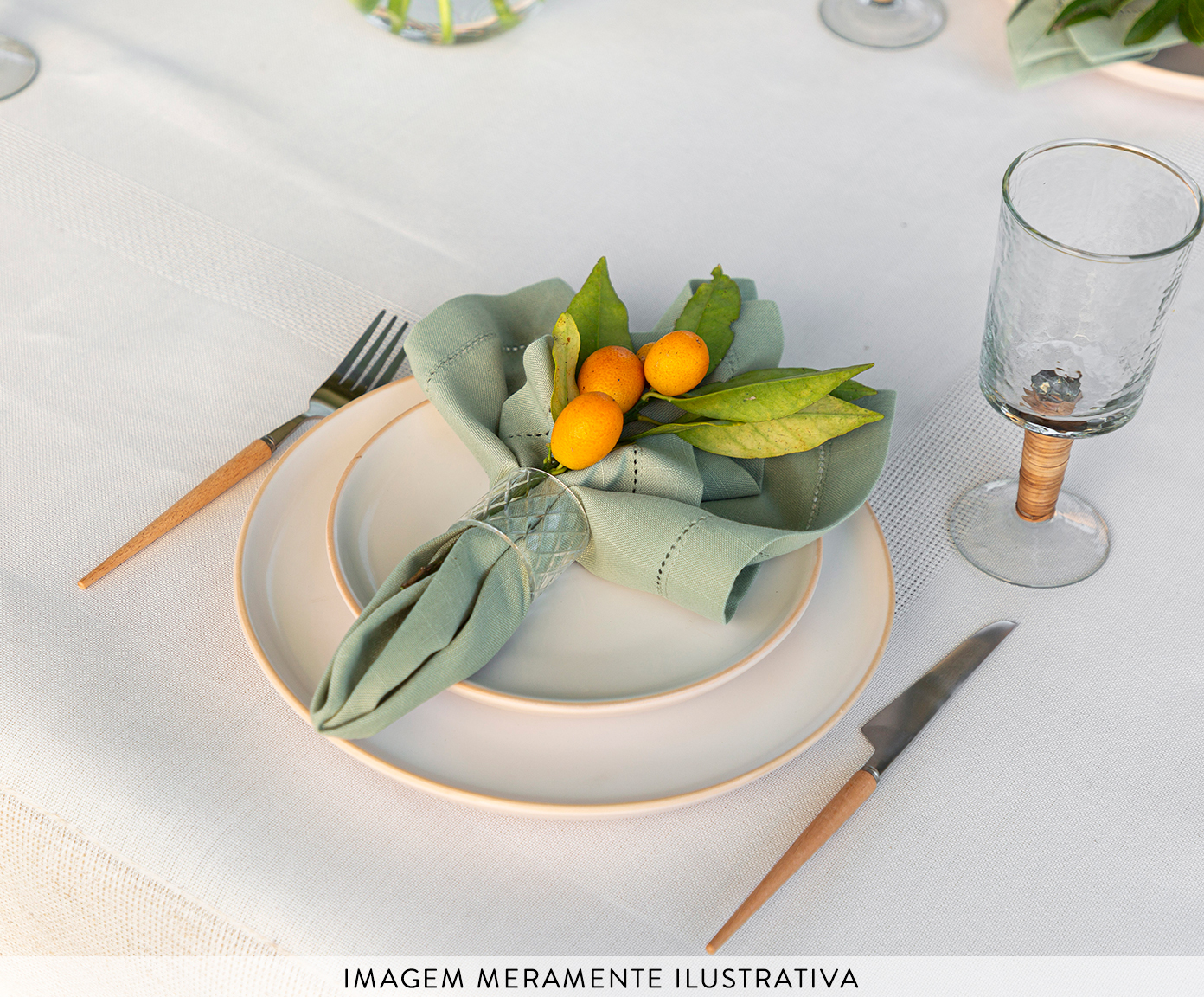 Jogo de Pratos Rasos Vivant Off-white - image 1