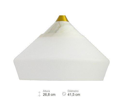 Pendente Berg Branco e Transparente image number 2