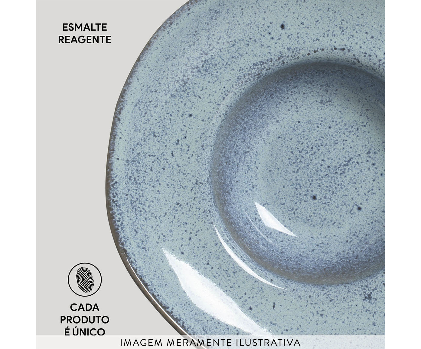 Jogo de Pratos para Massa Org&acirc;nico Breeze Azul Claro image number 3
