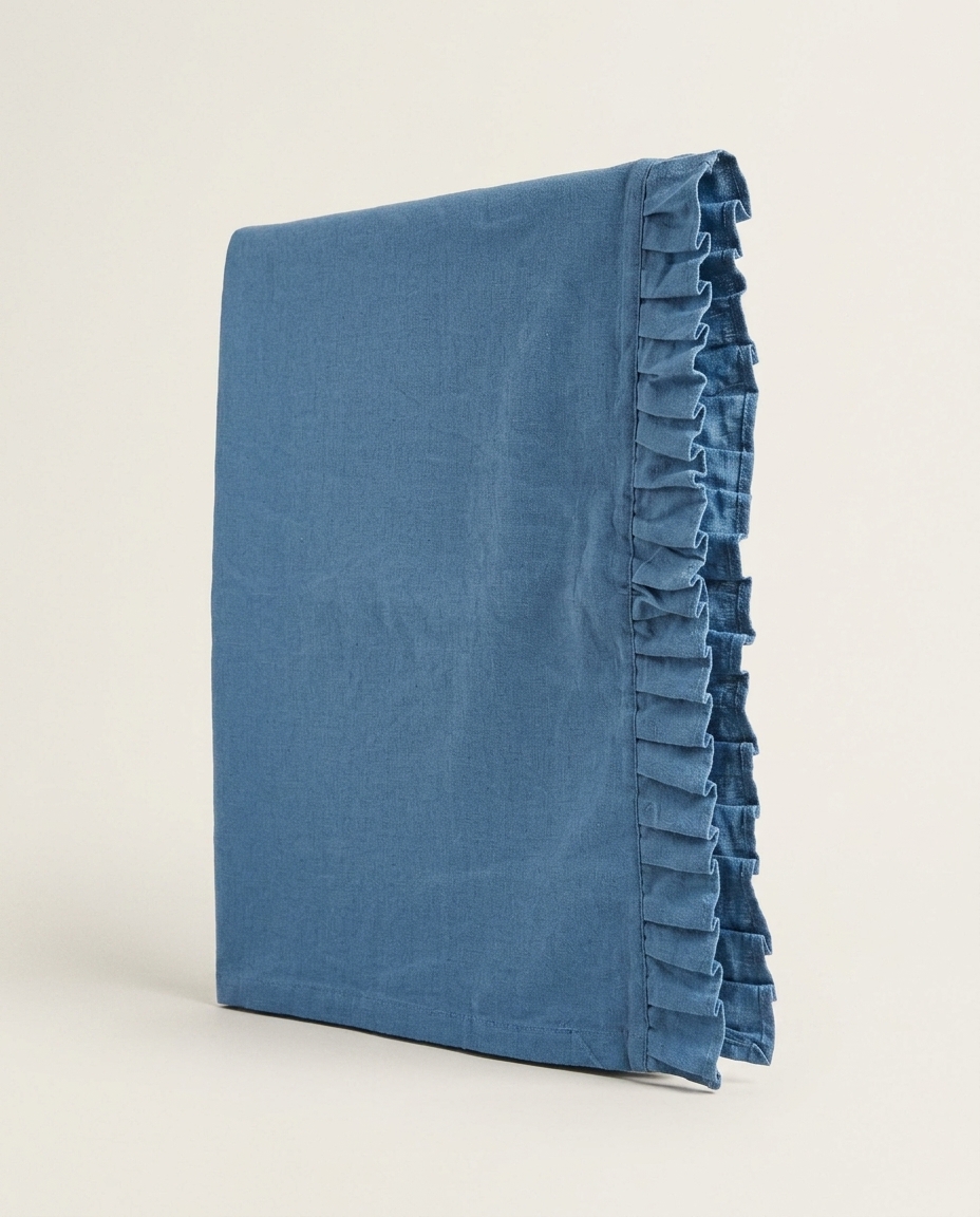 Pano de Copa em Cotton Linen Liri Azul image number 4