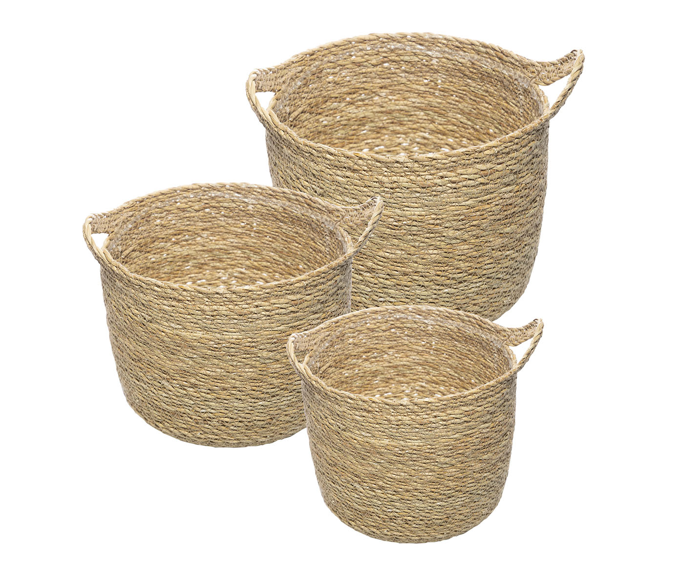 Jogo de Cachepots em Fibra Natural image number 0