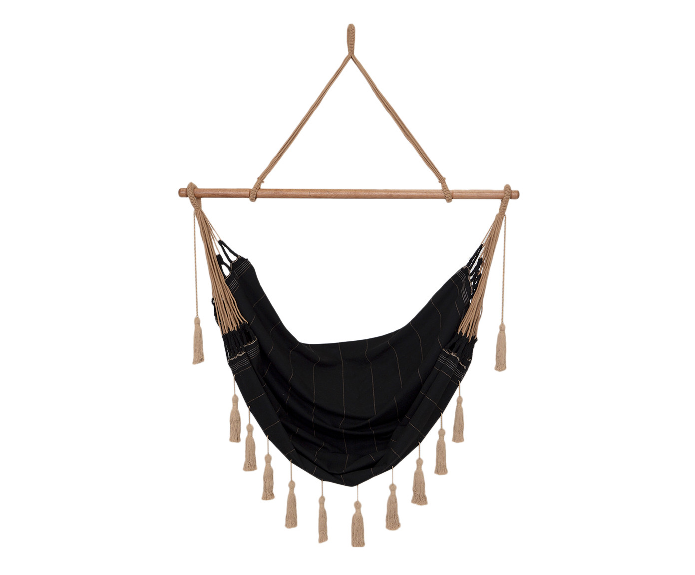 Cadeira de Balan&ccedil;o com Tassel Duna - Preta - image 0