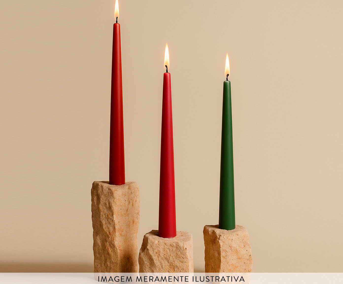 Velas para Casti&ccedil;al Mix and Match Natal - 6 pe&ccedil;as image number 2