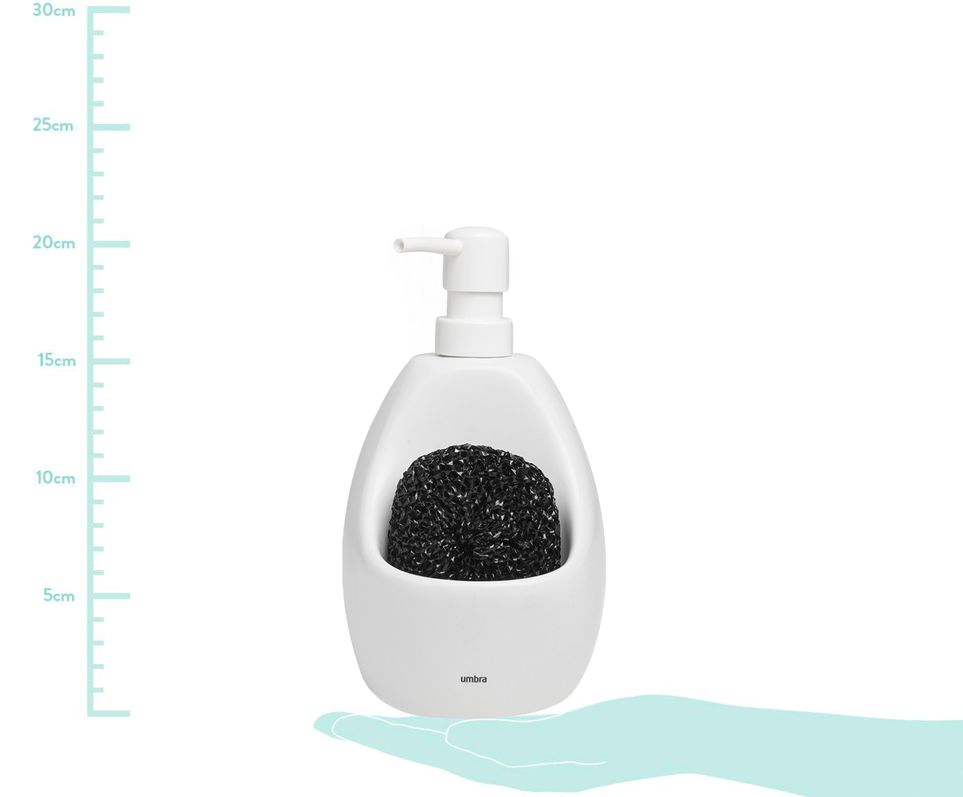 Dispenser para Detergente com esponja Joyce - Branco image number 9