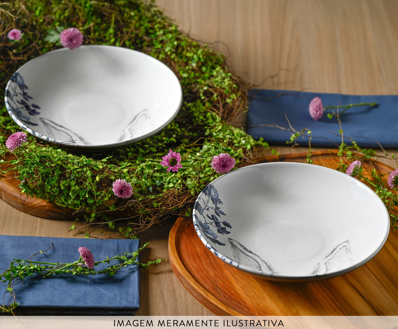 Jogo de Pratos Fundo Coup Stoneware Toile image number 2