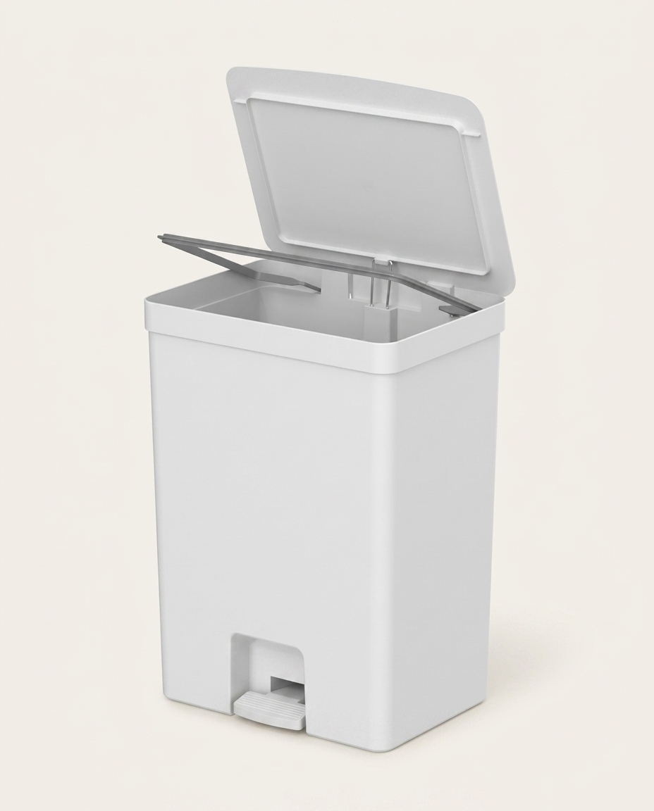 Lixeira de Pedal Trium Iv Branco - 50L image number 2