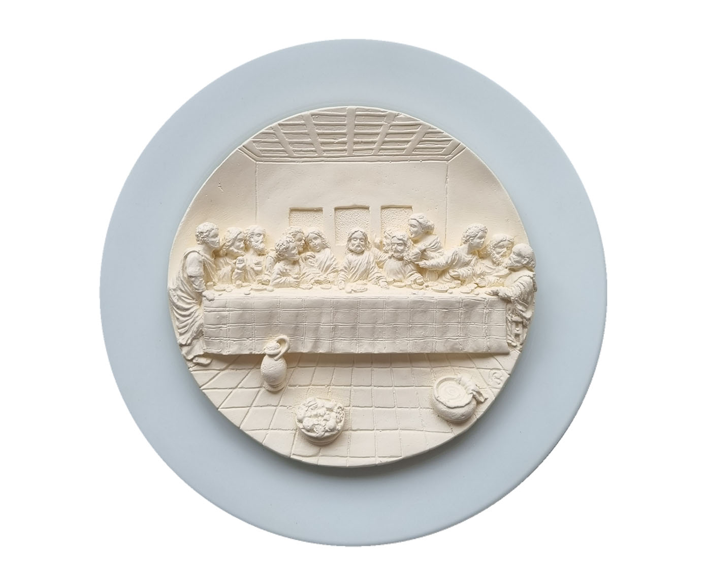 Prato em Porcelana Santa Ceia Off White - image 0
