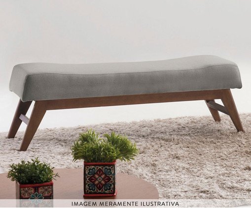 Recamier Cinza com Base Imbuia Horus image number 1