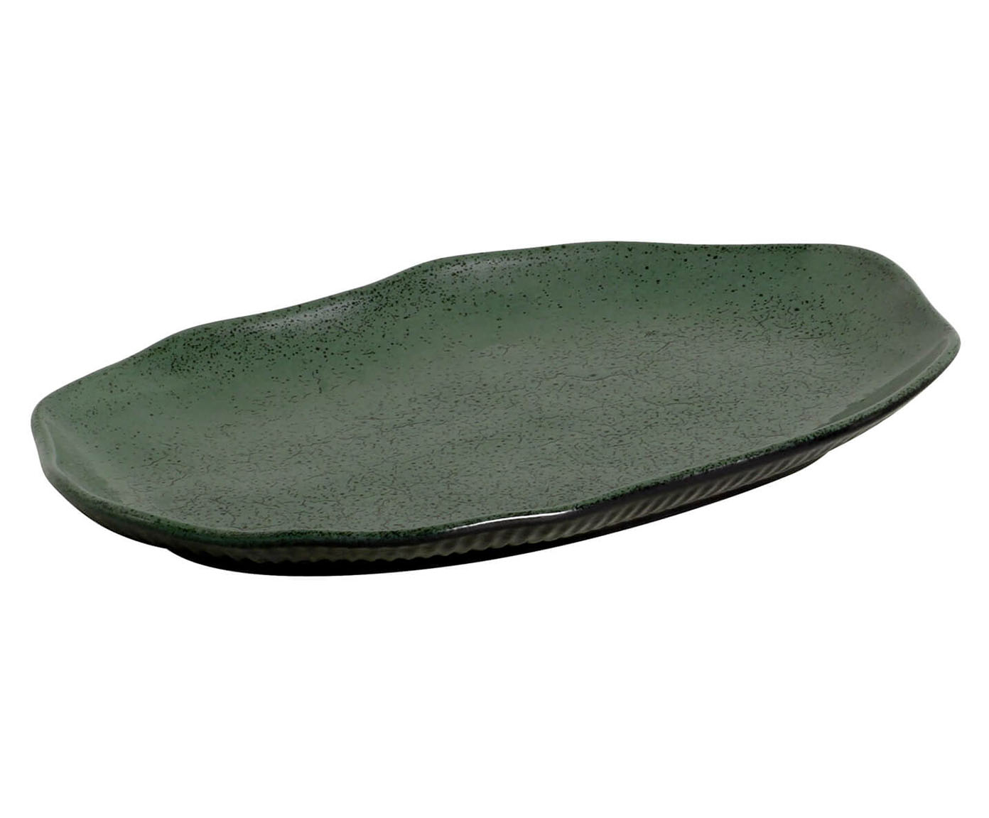 Jogo de Travessas Oval Rasa M&eacute;dia Bio Greenery Verde - image 1
