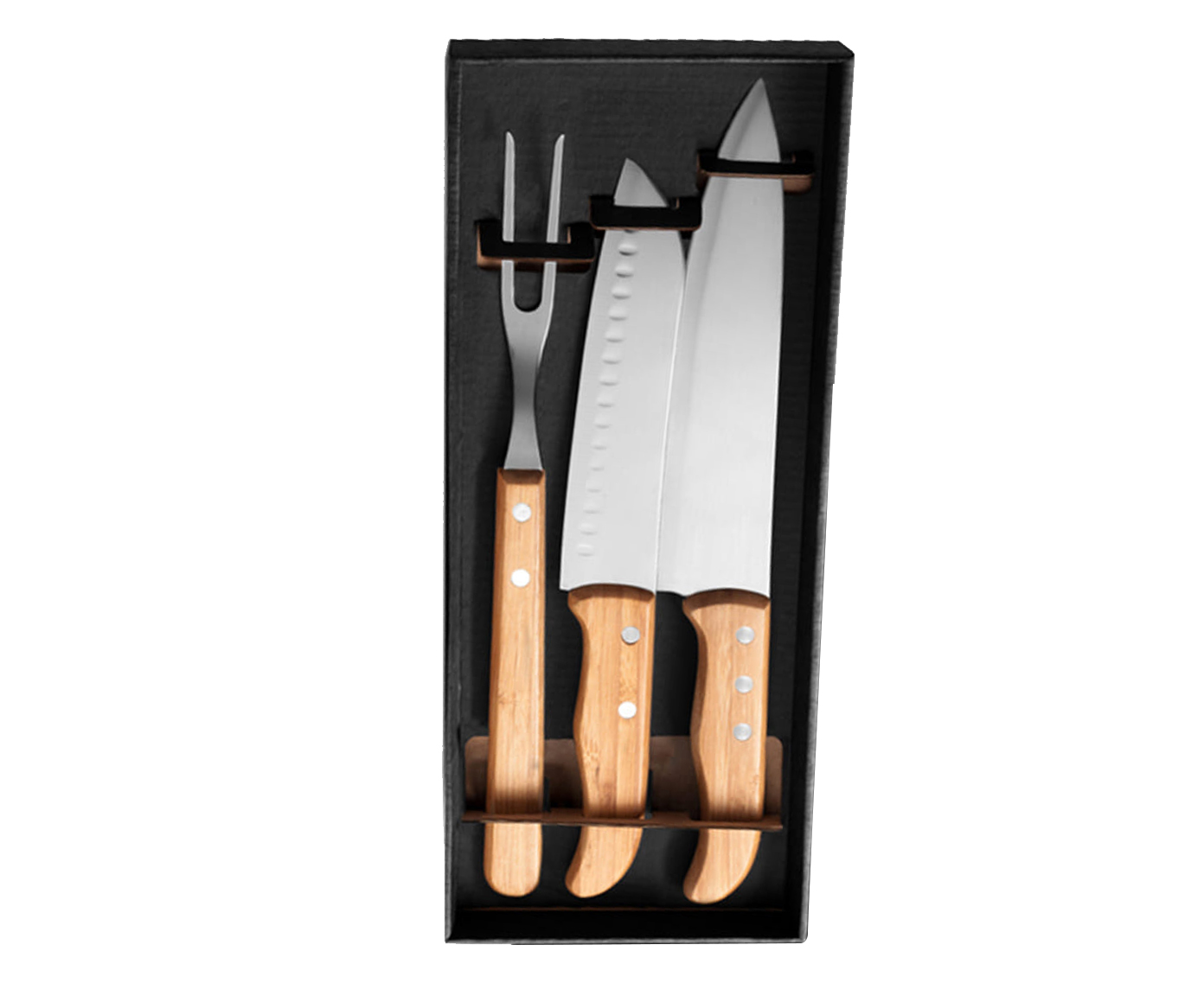 Jogo de Facas em Inox E Bambu Tor - image 0