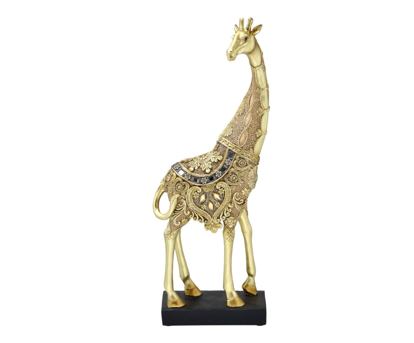 Girafa Decorativa Dourado image number 0