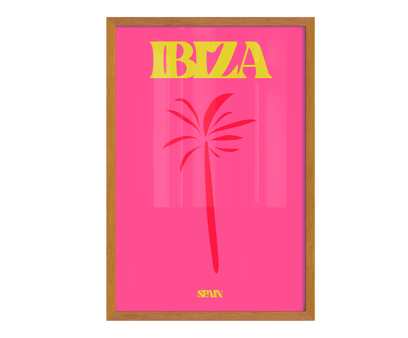 Quadro Ibiza com Moldura em Madeira image number 1