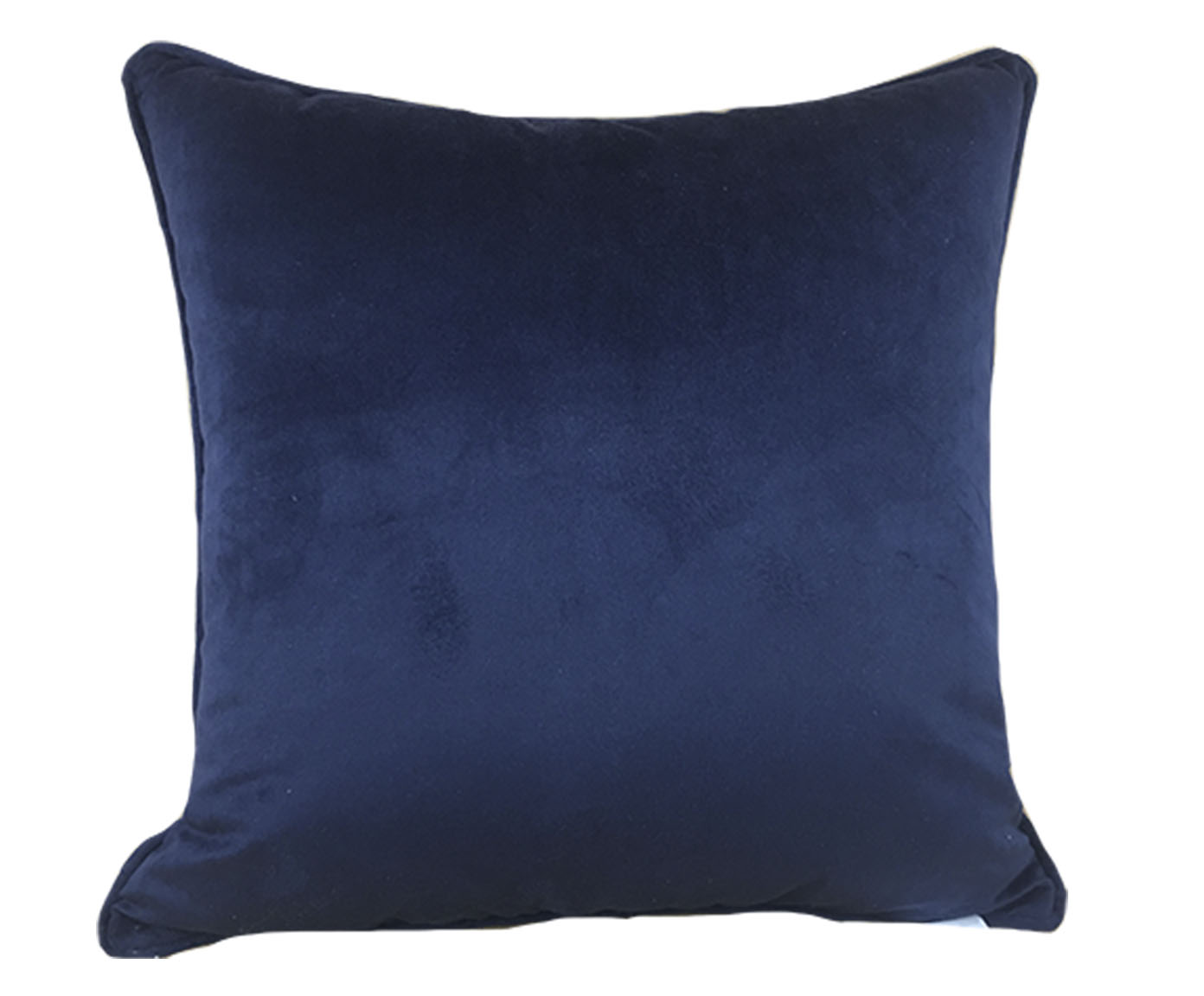 Almofada Wise em Veludo Soft Liso Marinho - image 0