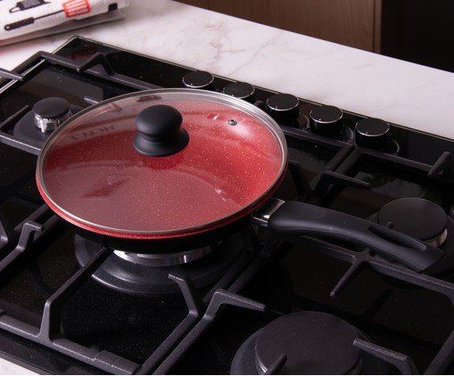 Frigideira de Indu&ccedil;&atilde;o Granito Chef Vermelho image number 6