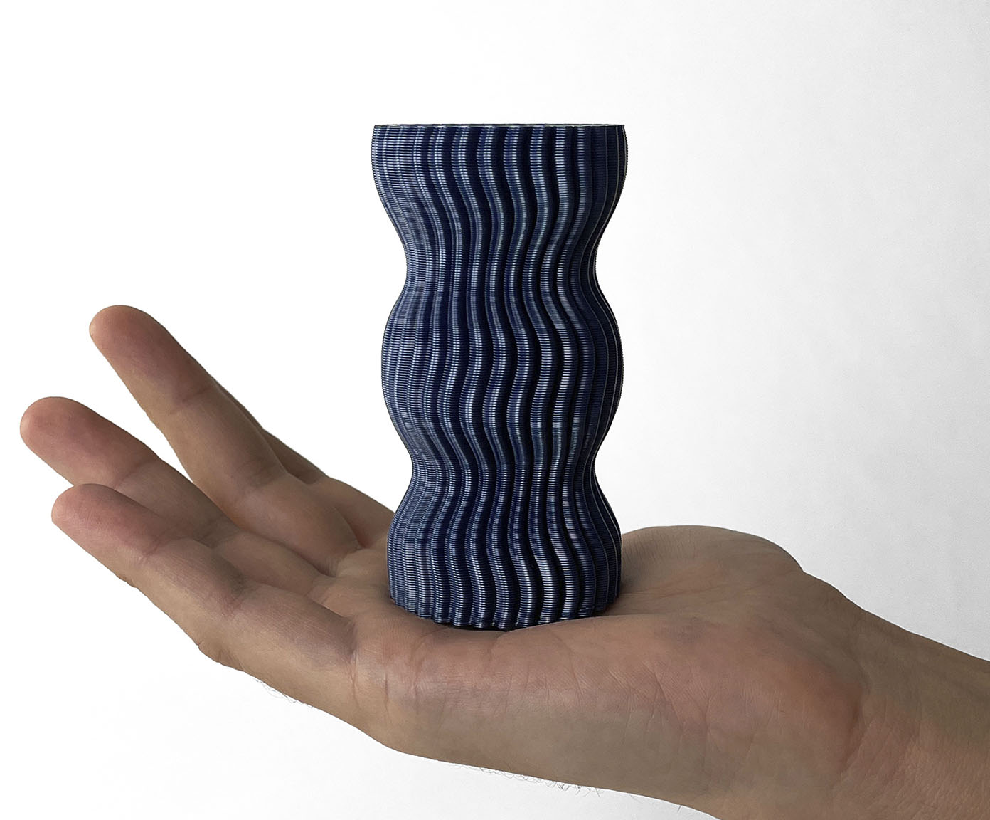 Mini Vaso Onda 3 Azul image number 3