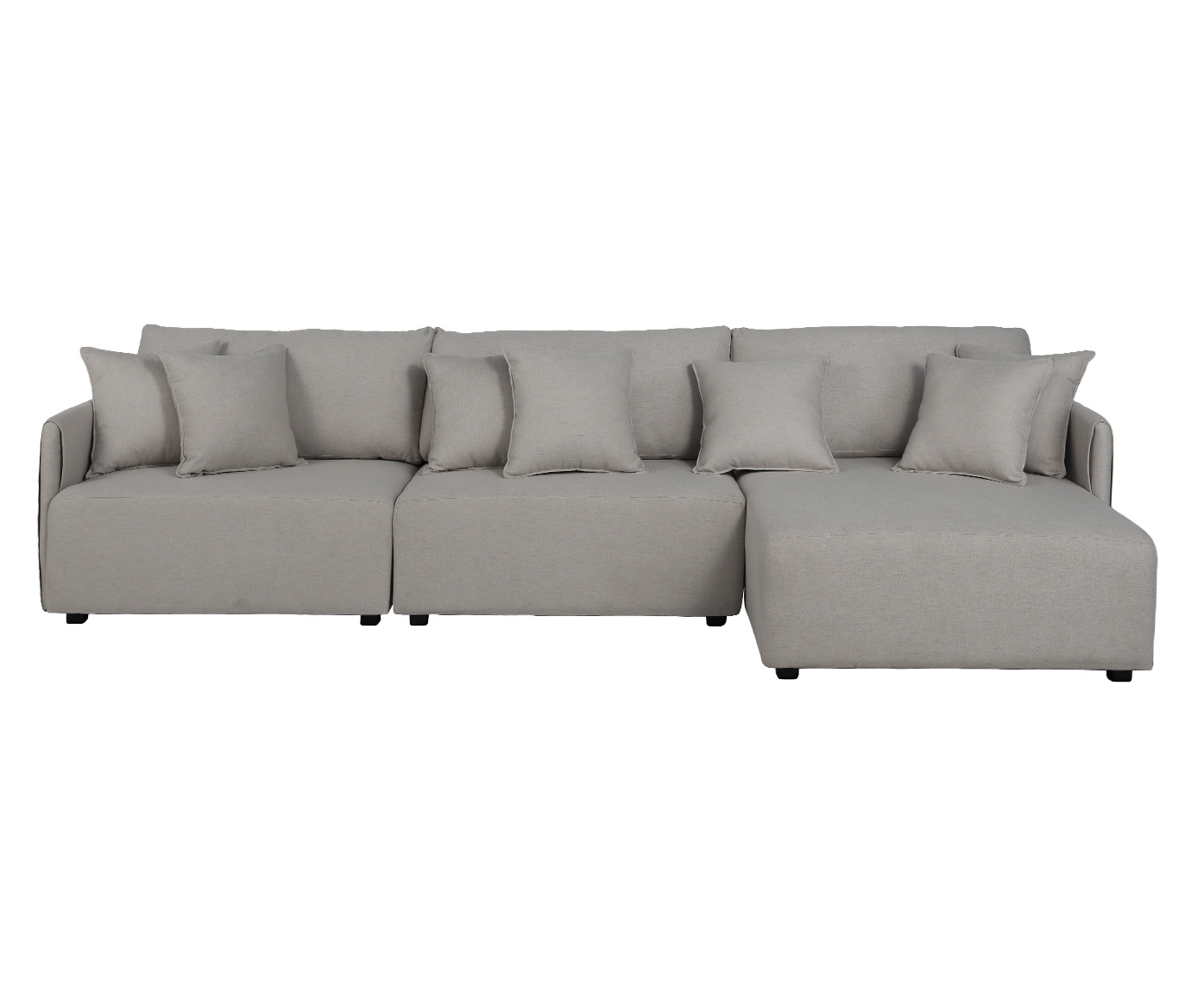 Sof&aacute; Toledo com Chaise Bege image number 0