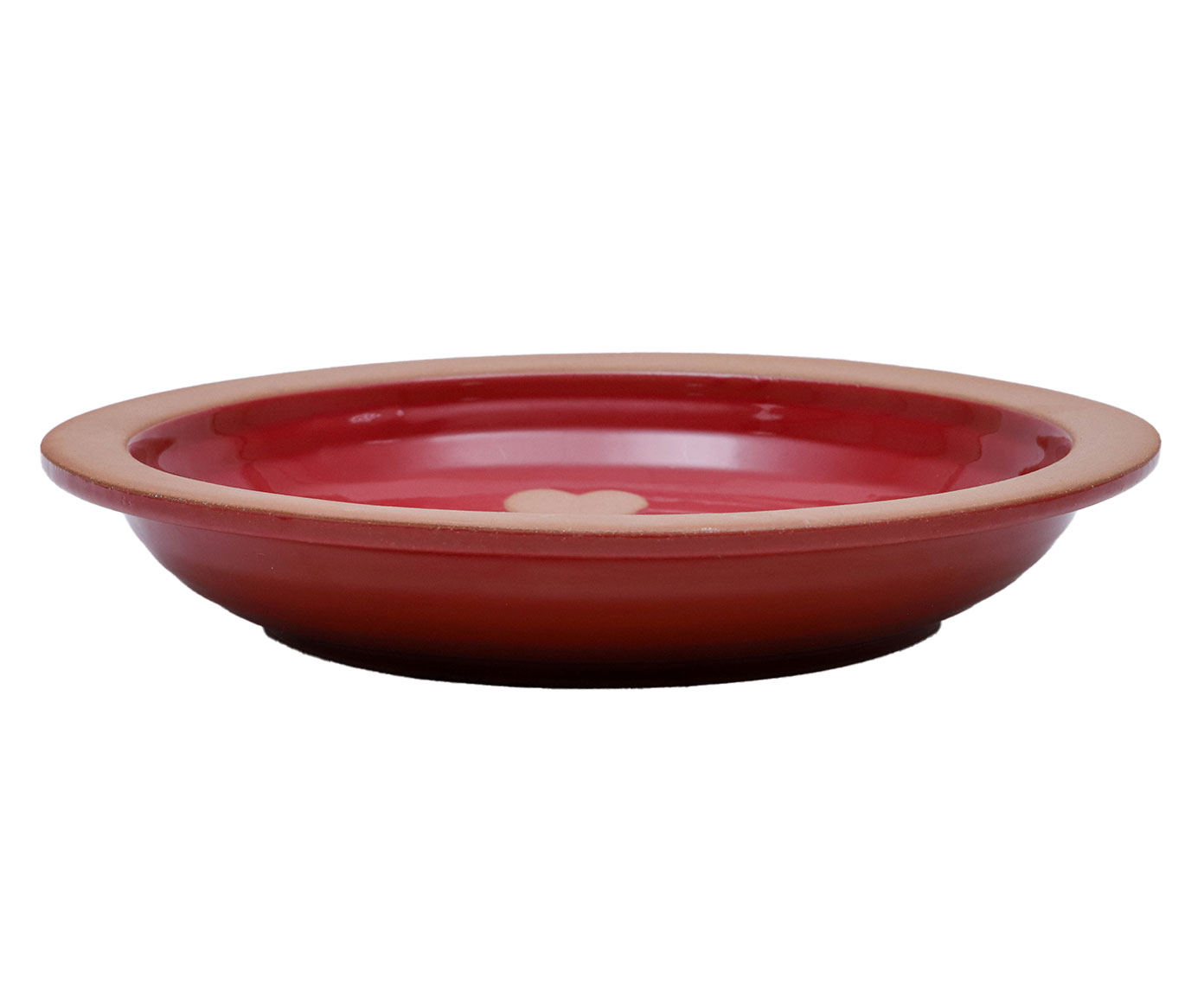 Prato Raso em Porcelana Lala - Vermelho image number 1