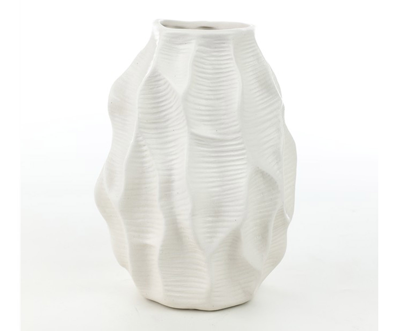 Vaso Decorativo Slit Branco Fosco image number 2