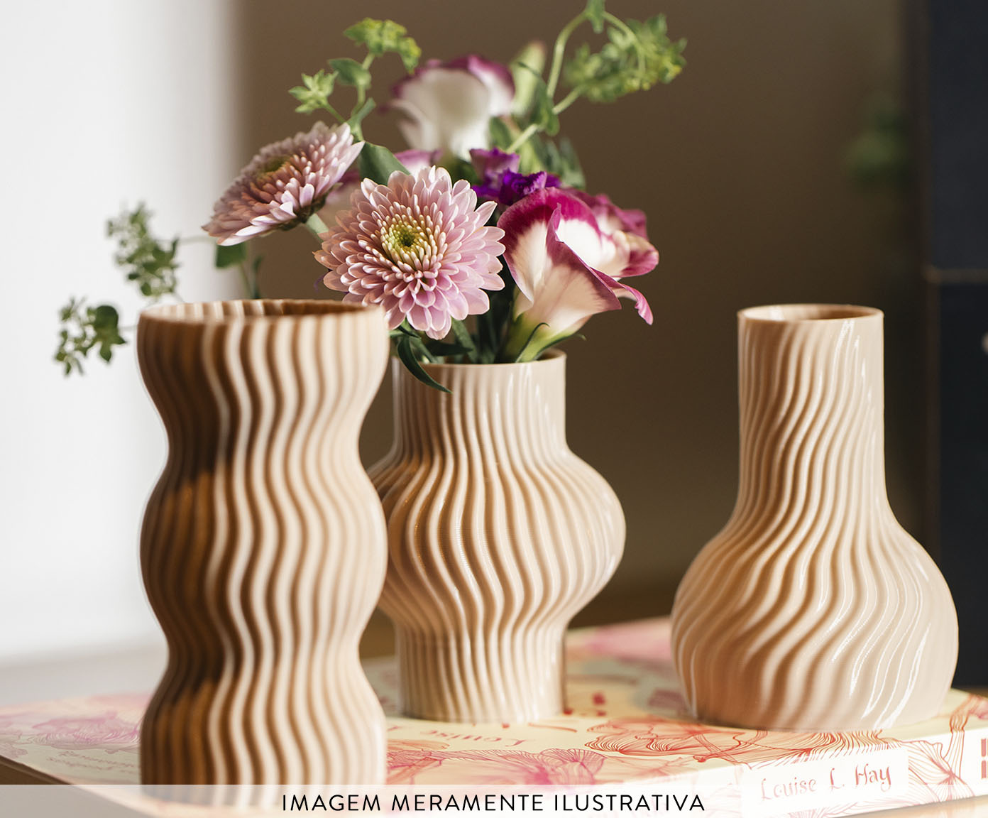 Mini Vaso Onda 2 Areia image number 7