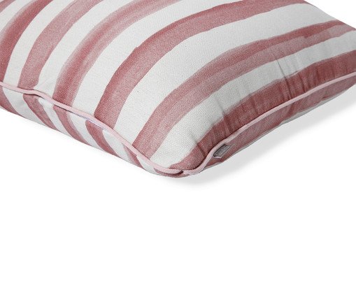 Capa de Almofada Estampada com Cordon&ecirc; Listras Alice Rosa image number 4