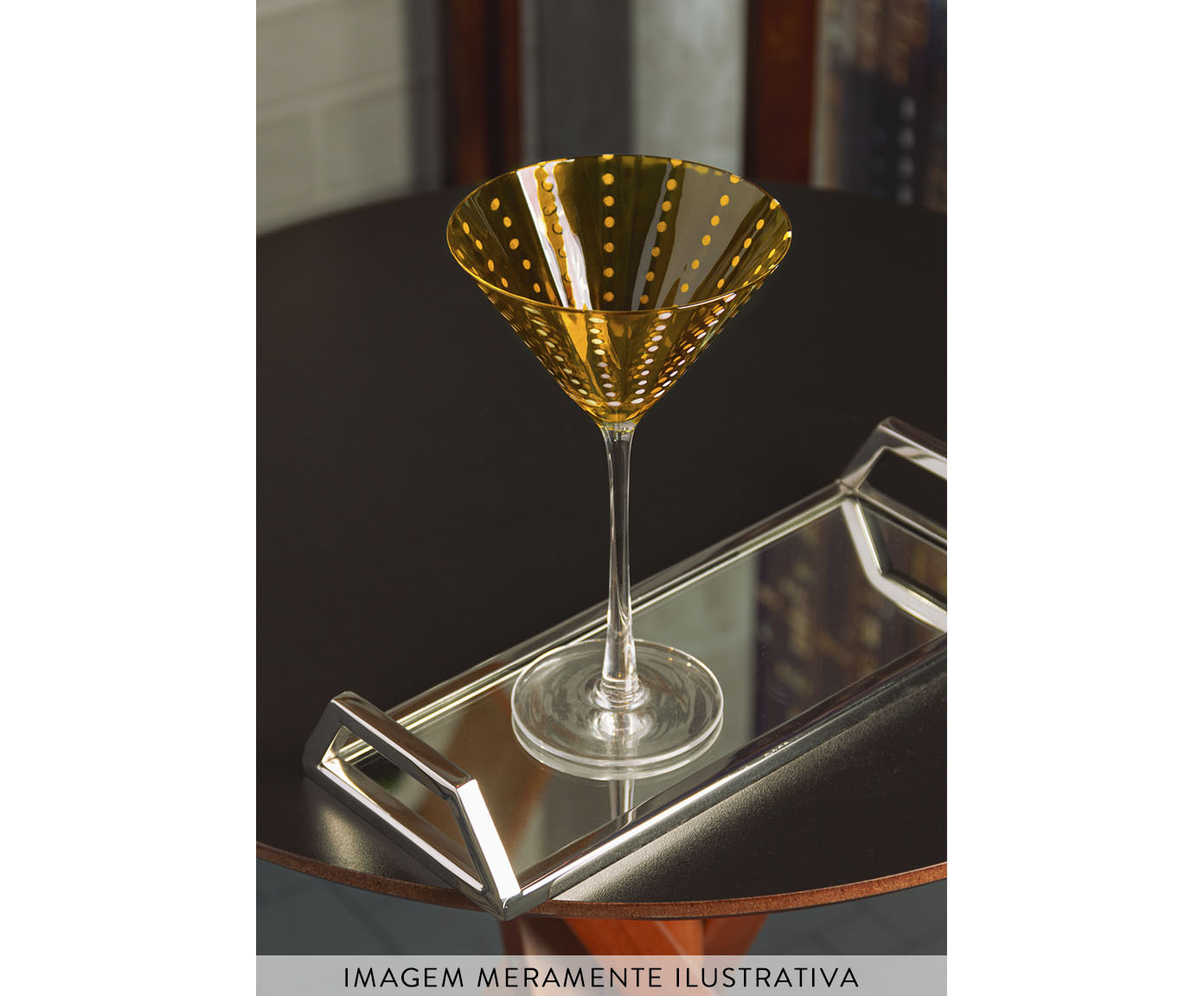 Jogo de Ta&ccedil;as para Martini Orqu&iacute;dea &Acirc;mbar image number 3