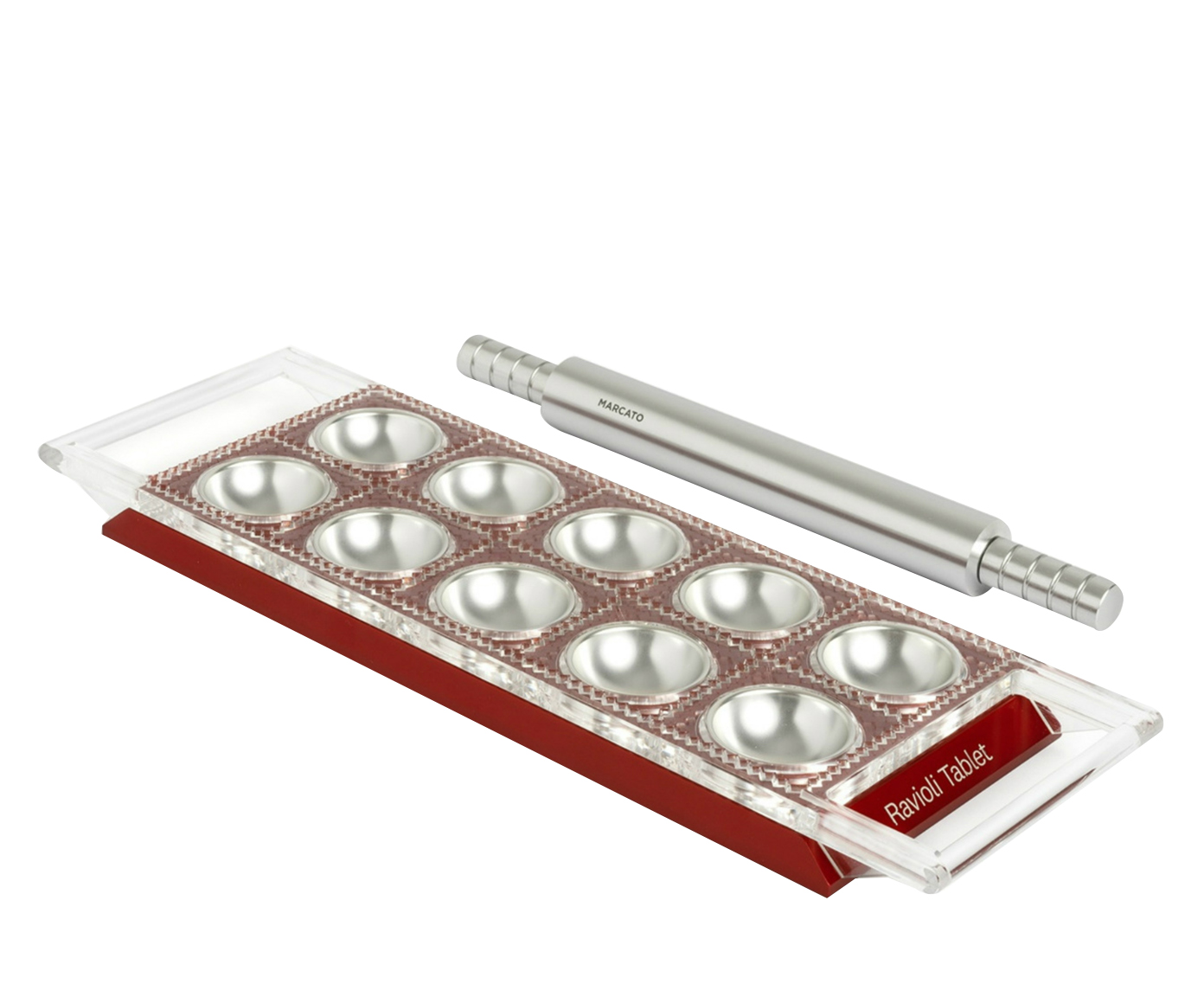 Molde para Ravioli em Inox Tablet Vermelho image number 0