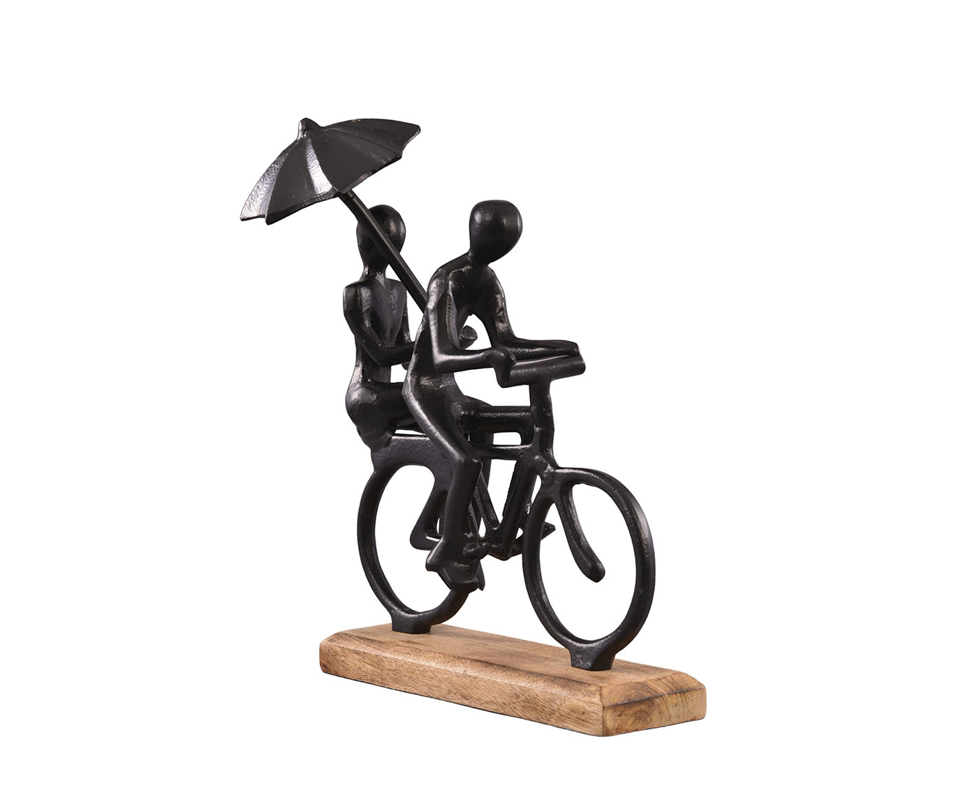 Escultura Casal Biker Preta image number 1