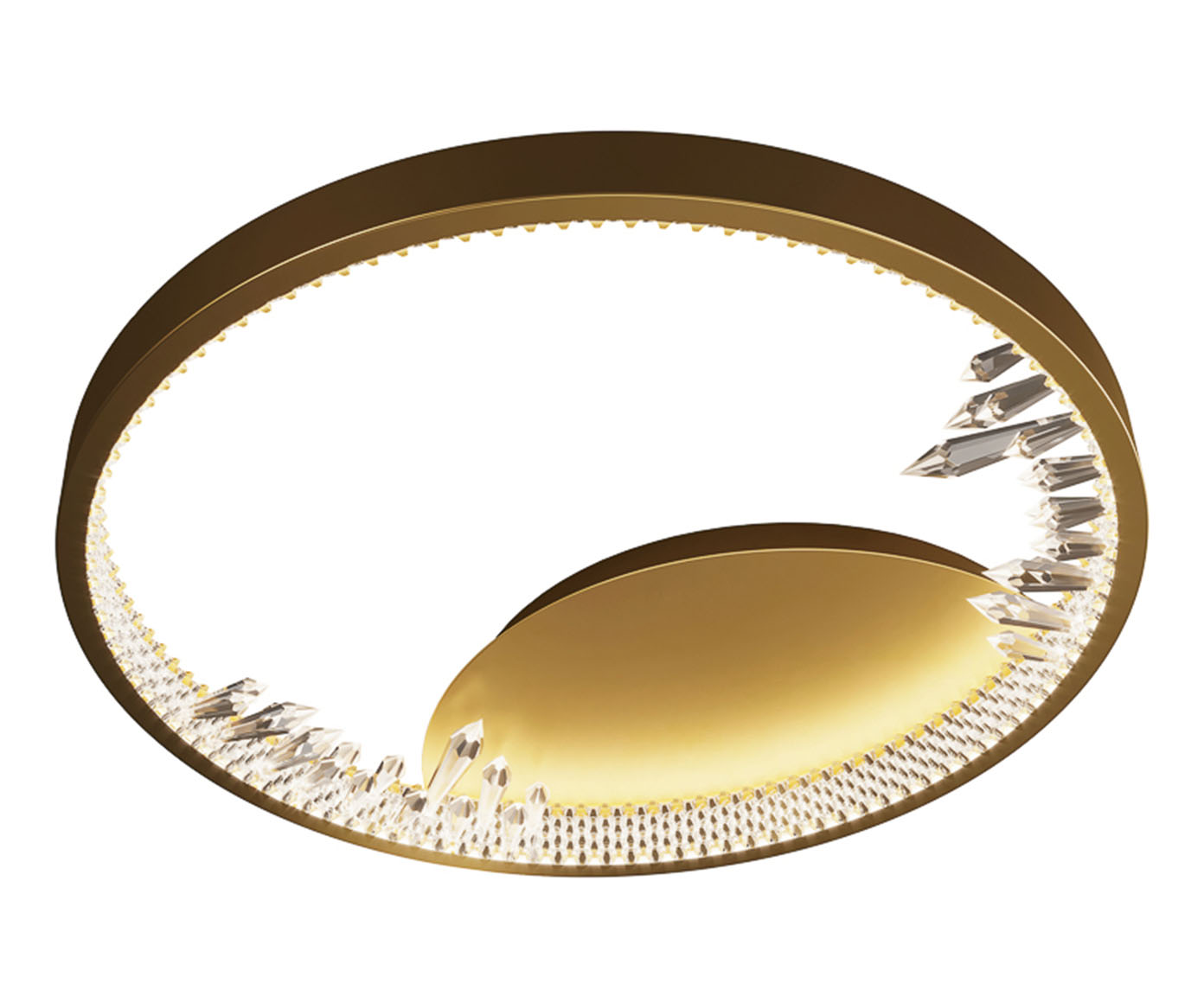 Plafon em Led 1W Milenium Dourado Bivolt image number 0