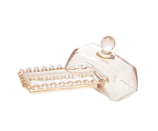 Manteigueira em Cristal Pearl - &Acirc;mbar image number 2
