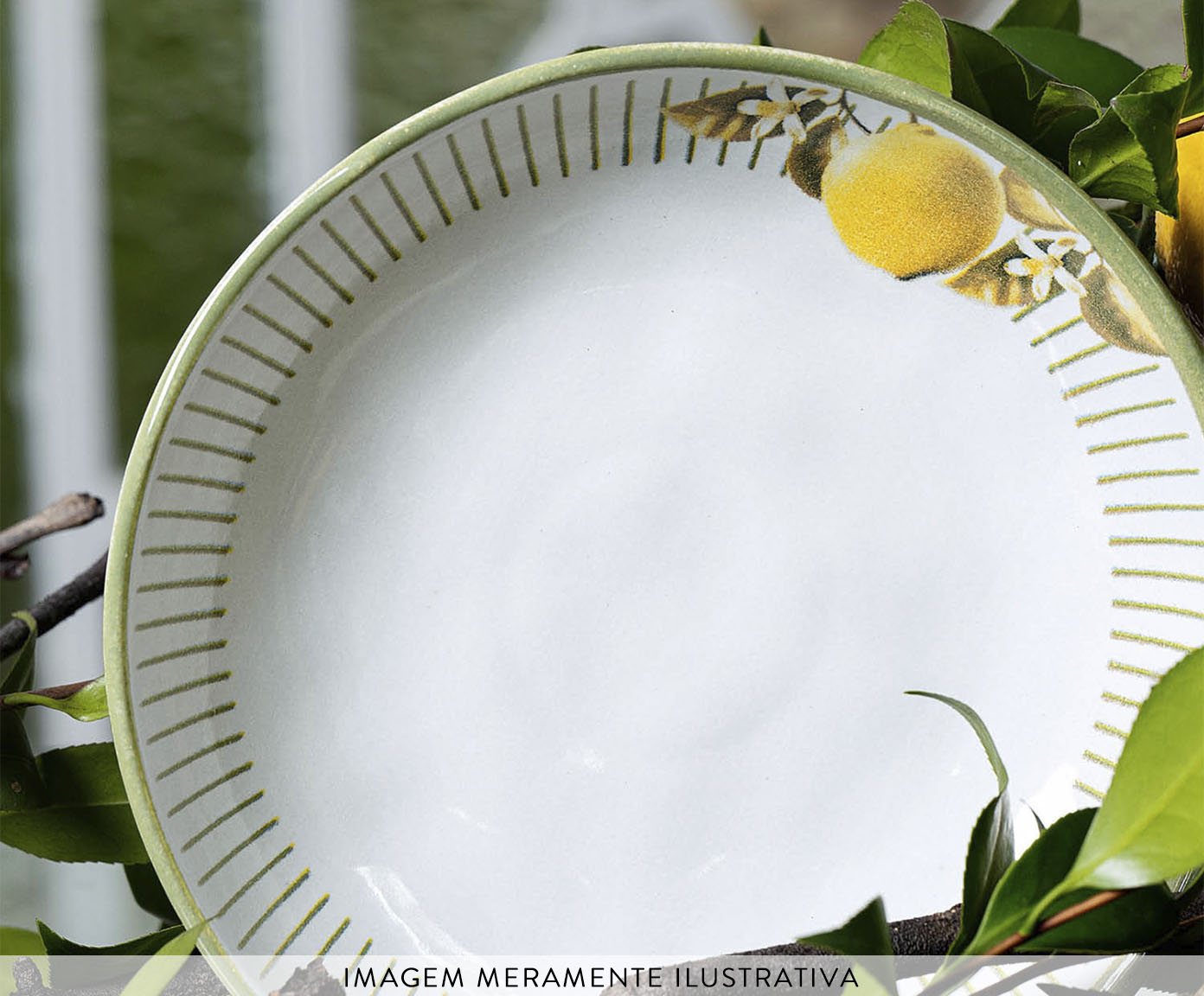 Jogo de Pratos Fundo Bio Lemon Frutas image number 2