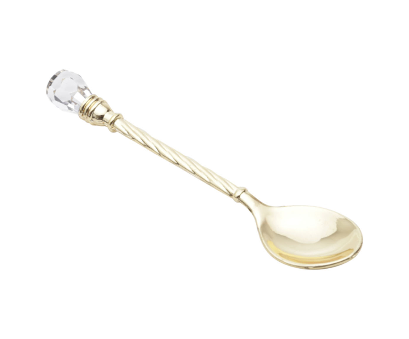 Jogo de Colheres para Caf&eacute; Crystal Dourado - image 1