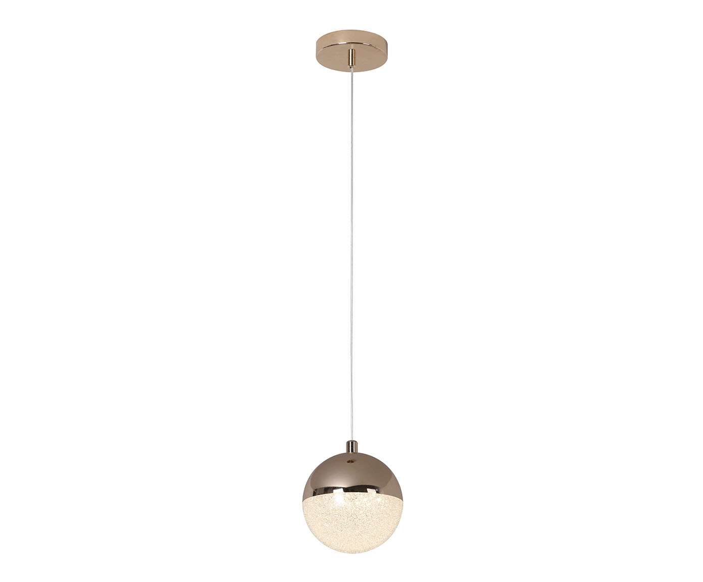 Pendente 6W Media Luna French Gold e Transparente Bivolt image number 0