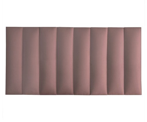 Cabeceira Modular em Veludo Duni Linear - Rosa image number 0